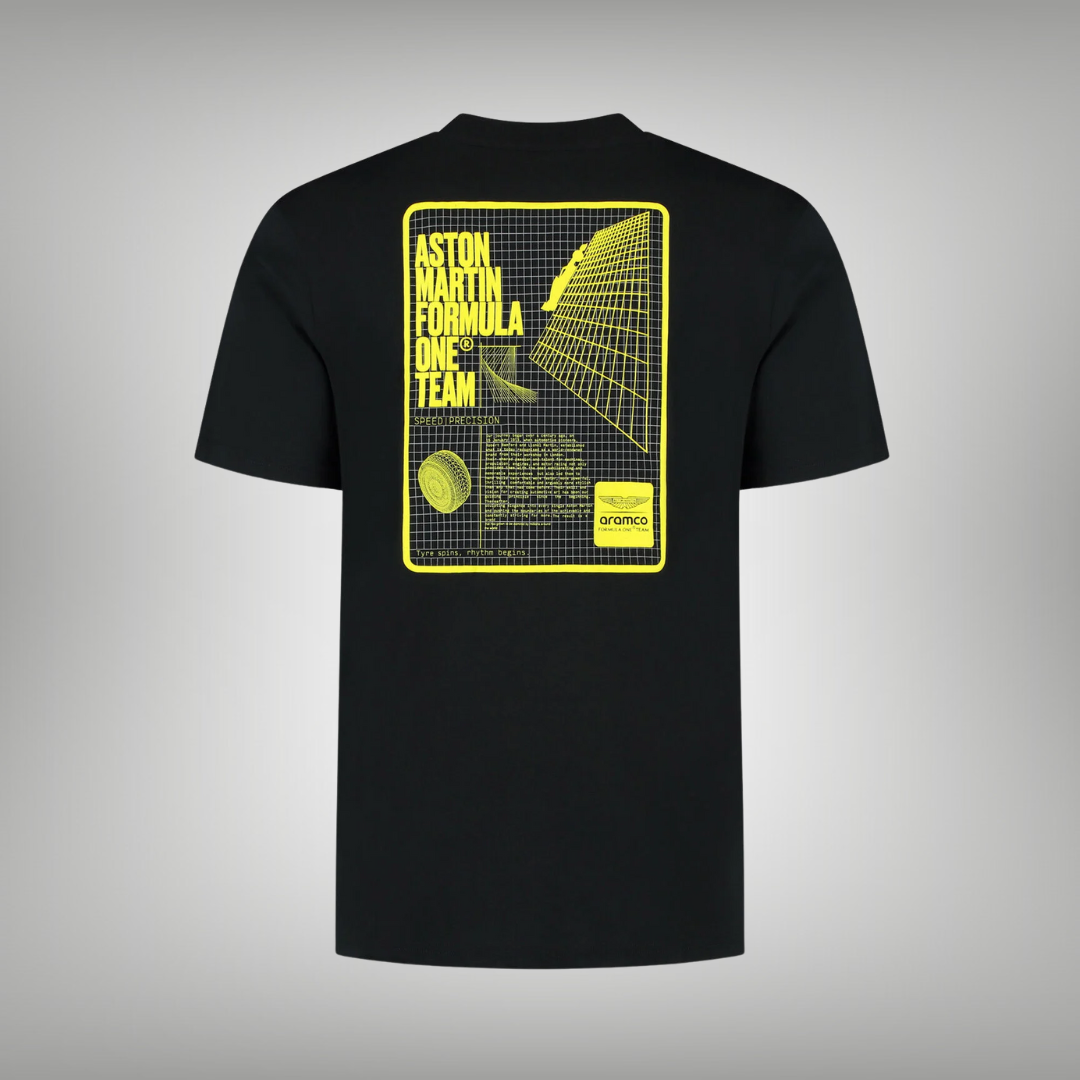 Aston Martin F1 Team Grid Data Graphic T-shirt