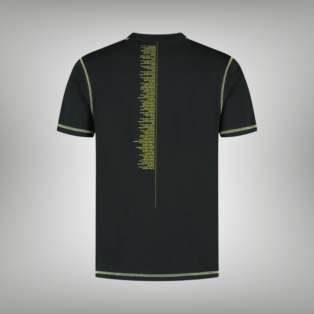 Aston Martin F1 Team Race Data Graphic T-shirt
