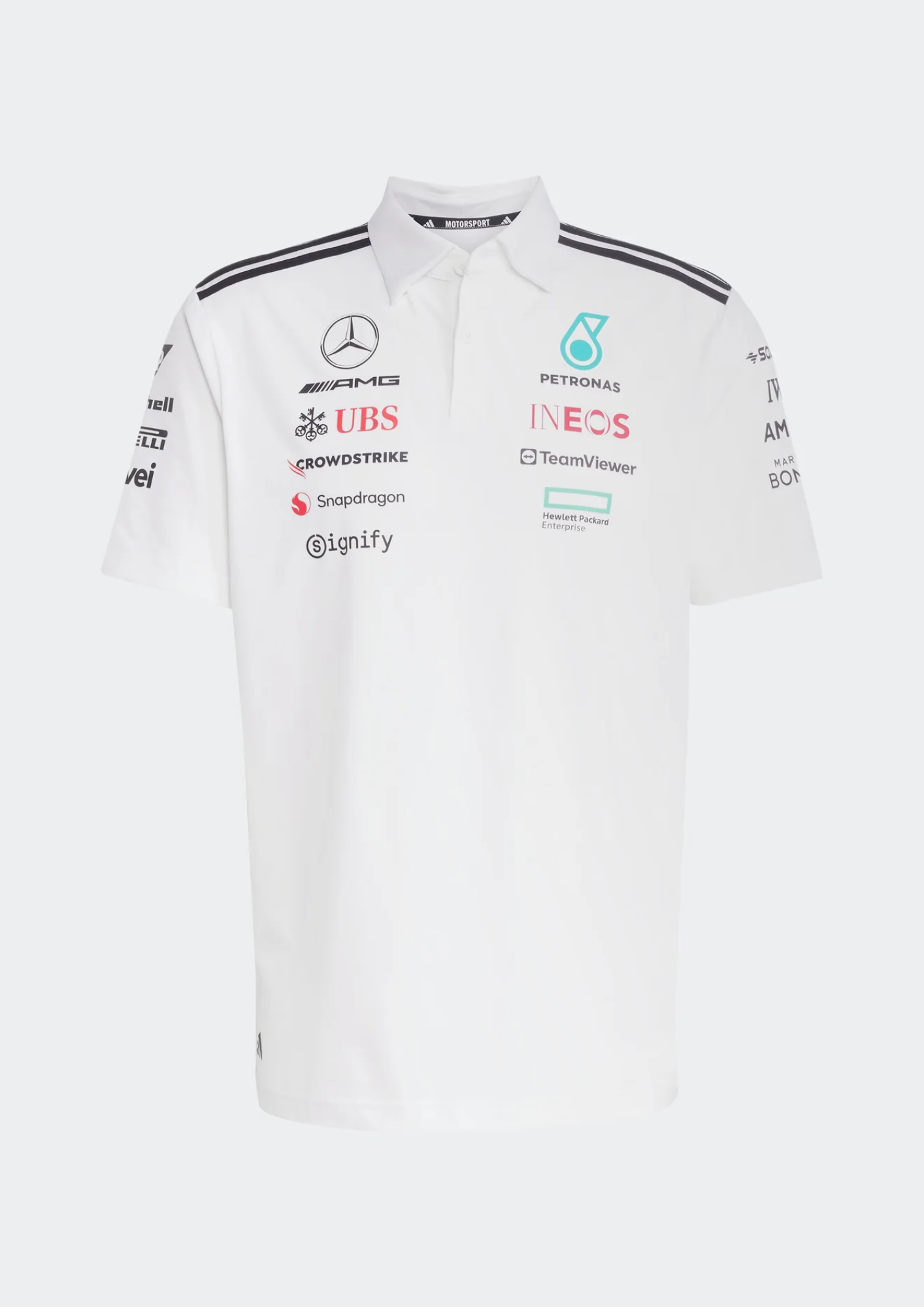 Mercedes 2025 Team Polo White