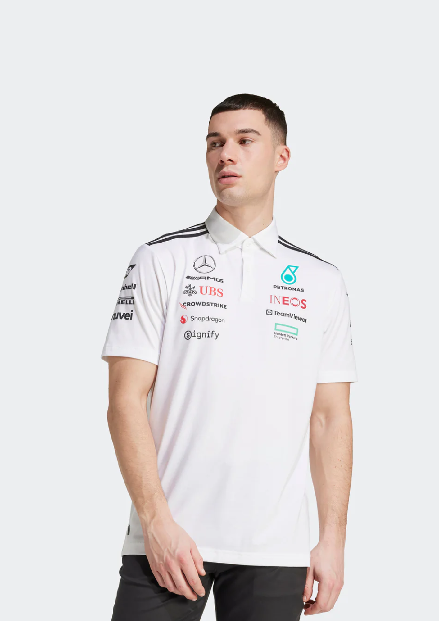 Mercedes 2025 Team Polo White