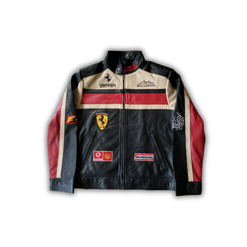 Ferrari "Celeste" Leather Jacket