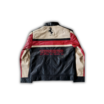 Ferrari "Celeste" Leather Jacket