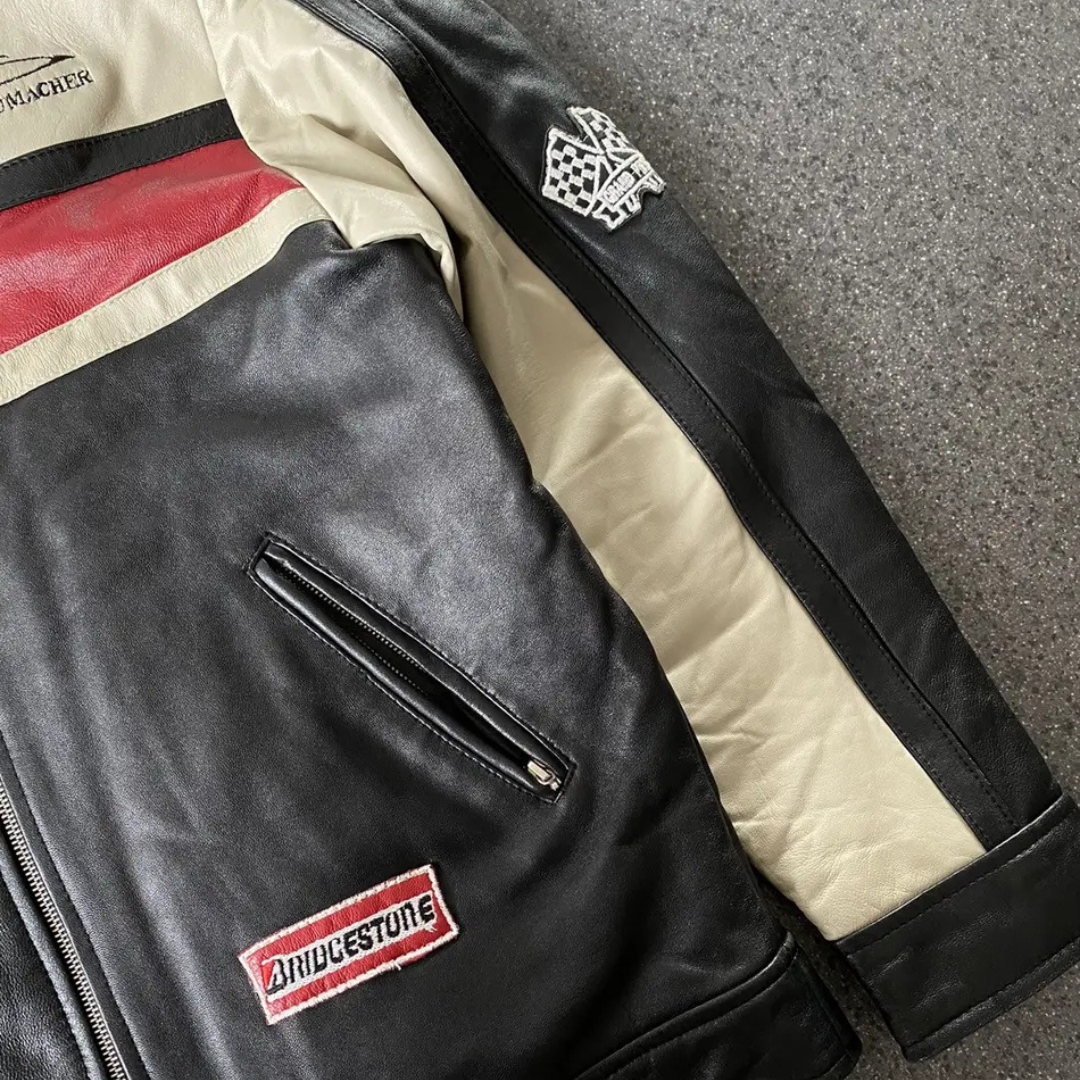 Ferrari "Celeste" Leather Jacket